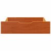 vidaXL Under-Bed Drawer Wax Brown Solid Pine Wood Under-Bed Drawer