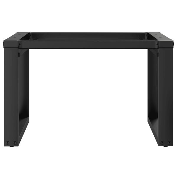 vidaXL Coffee Table Leg Black Powder-Coated Steel 23.6x19.7x15.0 in