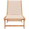 vidaXL Sun Lounger Cream