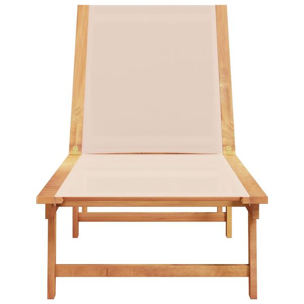 vidaXL Sun Lounger Cream