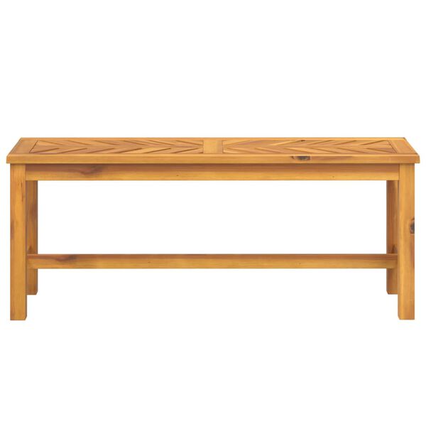 vidaXL Garden Bench Natural wood Solid Acacia wood 43.3 in long Durable