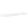 vidaXL Wall Shelf Set of 2 High gloss white MDF 15.7x3.5x1.2 in