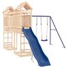 vidaXL Outdoor Playset Pine Solid Pine Wood, Polypropylene Large