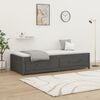 vidaXL Day Bed Gray Solid pine wood, plywood Small