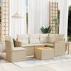 vidaXL Garden Sofa Set Beige