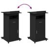 vidaXL Lectern Black Engineered Wood Medium Tiltable Lectern