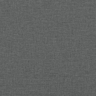 vidaXL L-shaped Sofa Bed Dark Gray 109.8"x55.1"x27.6" Fabric