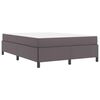 vidaXL Bed Frame with Mattress Grey 55.12 x 78.74 in Fabric