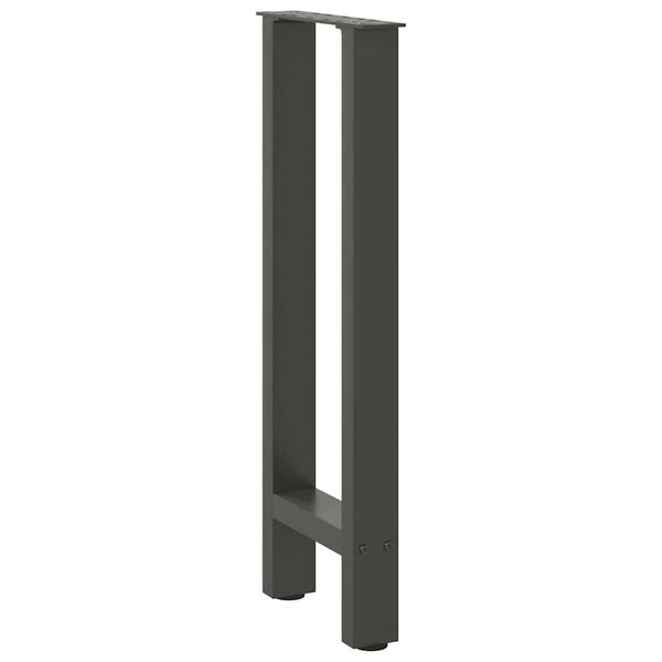 vidaXL Coffee Table Leg Set of 2 Anthracite Powder-coated steel 15 x