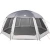 vidaXL Pool Tent with Removable Fly & Mesh Walls Grey 240.9x240.9"