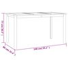 vidaXL 5 Piece Patio Dining Set Solid Wood Teak