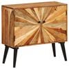 vidaXL Sideboard Natural wood with brown and golden streaks Solid mango wood