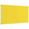 vidaXL Kitchen Backsplash 2 pcs Yellow 43.31 x 23.62 in Tempered Glass