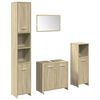 vidaXL Bathroom Furniture Set Sonoma Oak Engineered Wood Large