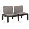 vidaXL Garden Lounge Set Grey Plastic Large Stackable