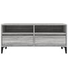 vidaXL TV Cabinet Gray sonoma Engineered wood, metal Medium TV Cabinet