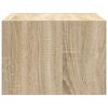 vidaXL Wall-mounted Bedside Cabinet Sonoma oak Engineered wood Medium
