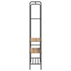 vidaXL Clothes Rack with Shelf Artisan Oak 30.31 x 11.81 x 67.32 in