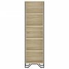 vidaXL Bookcase Sonoma oak Engineered wood, metal Medium Bookcase