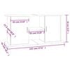 vidaXL Aquarium Stand Grey Sonoma Engineered Wood 47.6 x 16.1 x 22.8 in
