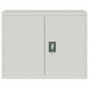 vidaXL File Cabinet Light Grey Powder-coated steel