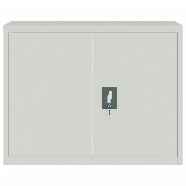 vidaXL File Cabinet Light Grey Powder-coated steel