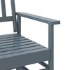 vidaXL Glider Bench Grey Solid poplar wood Medium Ergonomic