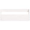 vidaXL Wall-mounted Shoe Rack Set of 2 White Solid Pine Wood