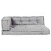 vidaXL Pallet Sofa Cushion Gray fabric