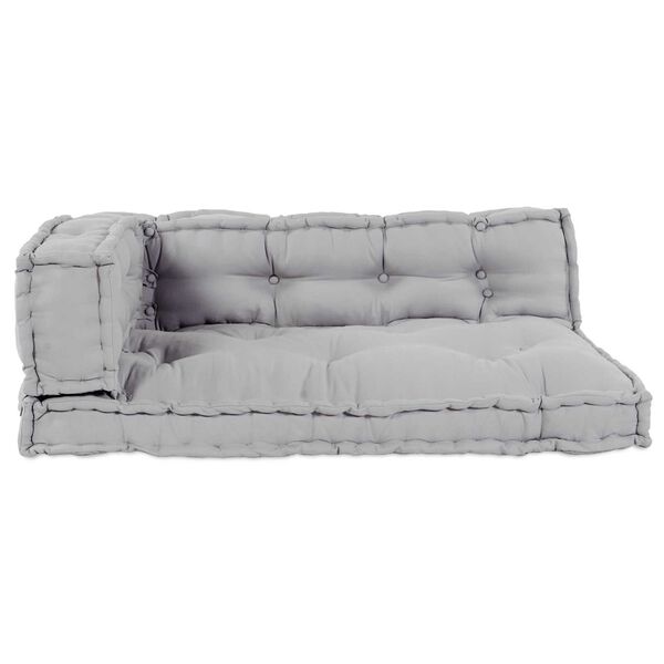 vidaXL Pallet Sofa Cushion Gray fabric