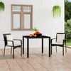 vidaXL Garden Chair Black PE Rattan Standard Size Durable Garden Chair