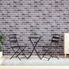 vidaXL 3D Wall Panels with Black & Gray Brick Design 10 pcs EPS