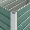vidaXL Raised Bed Green Galvanized steel 63.0 x 15.7 x 17.7 in Durable