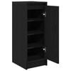 vidaXL Shoe Cabinet Black Oak Engineered wood Medium Shoe Cabinet
