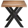 vidaXL Dining Table Honey finish