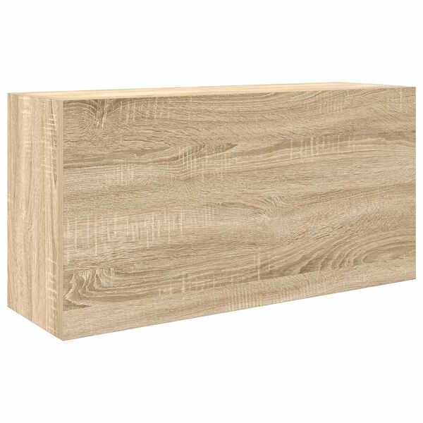 vidaXL Bathroom Wall Cabinet Sonoma oak Engineered wood Medium