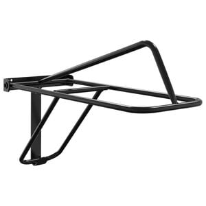 vidaXL Foldable Saddle Rack Black Powder-coated iron Medium Foldable
