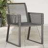 vidaXL Garden Chair Black Poly Rattan, Powder-Coated Steel Standard