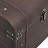 vidaXL Treasure Chest Dark brown Plywood, fir veneered engineered wood