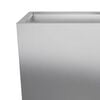 vidaXL Garden Planter Silver Galvanized Steel Large Durable