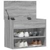 vidaXL Shoe Bench Grey Sonoma Engineered Wood Small Shoe Bench