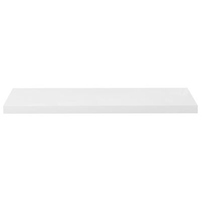 vidaXL Floating Wall Shelves 4 pcs High Gloss White 35.4"x9.3"x1.5" MDF