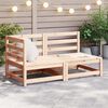 vidaXL Garden Lounge Set Brown Solid pine wood Medium Modular