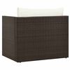 vidaXL Garden Lounge Set Brown Poly rattan Medium Modular
