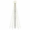 vidaXL LED Christmas Tree with Spikes 220 LEDs Warm White 70.9"