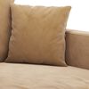 vidaXL Sofa Set Brown Velvet (100% polyester), metal, textilene, plywood
