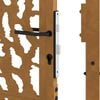 vidaXL Garden Gate 39.4x49.2" Weathering Steel Trace Design