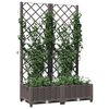 vidaXL Garden Planter Brown Polypropylene Large Planters