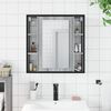 vidaXL Bathroom Mirror Cabinet Gray Sonoma Engineered wood