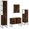 vidaXL Bathroom Cabinet Set Smoked oak